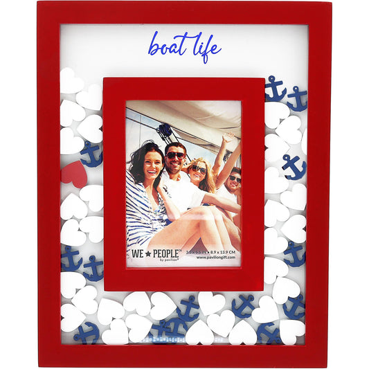 Boat Life - 8" x 10" Picture Frame (Holds 3.5" x 5.5" Photo)