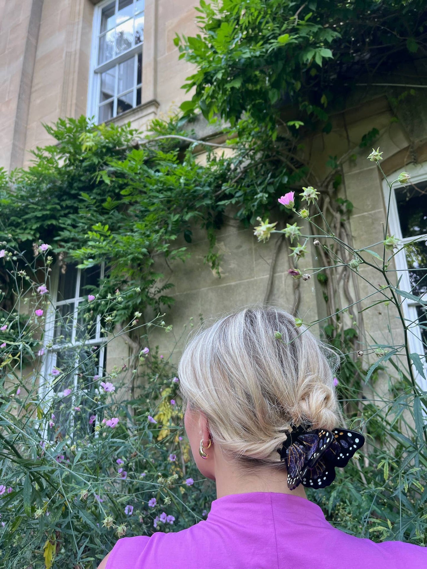 Monarch Butterfly Claw Clip: Midnight