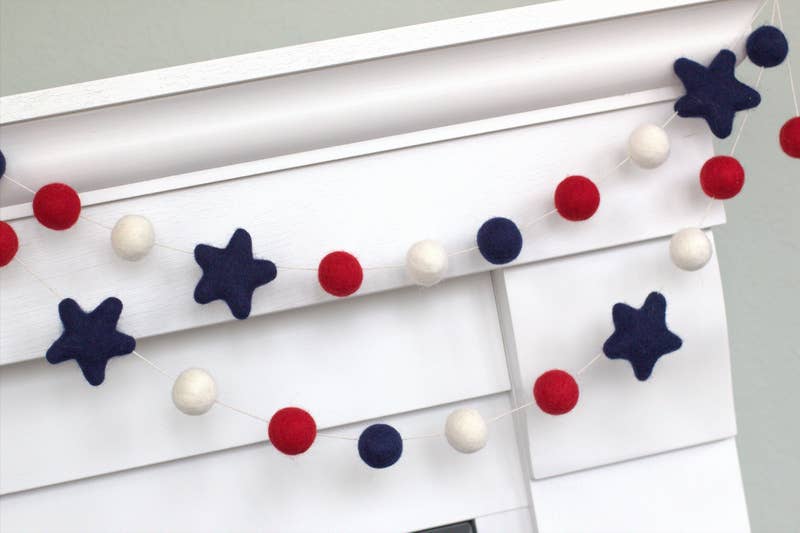 Fourth of July Garland - Stars