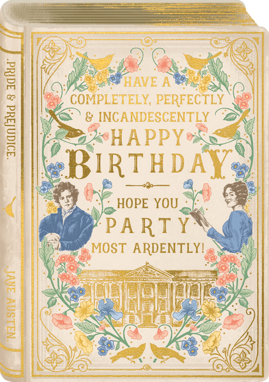 STORYBOOK PRIDE PREJUDICE BIRTHDAY CARD