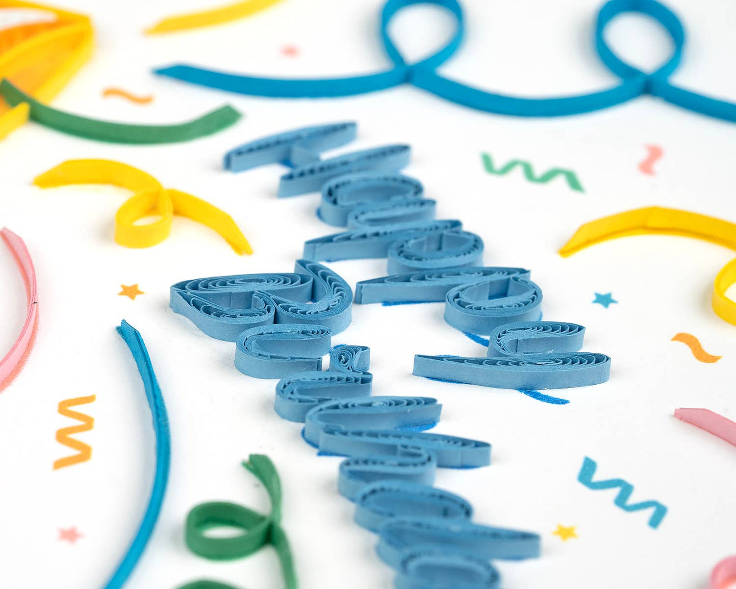 Quilled Confetti Birthday Card