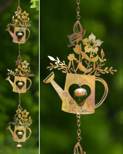 Flamed Triple Watering Can Ornament