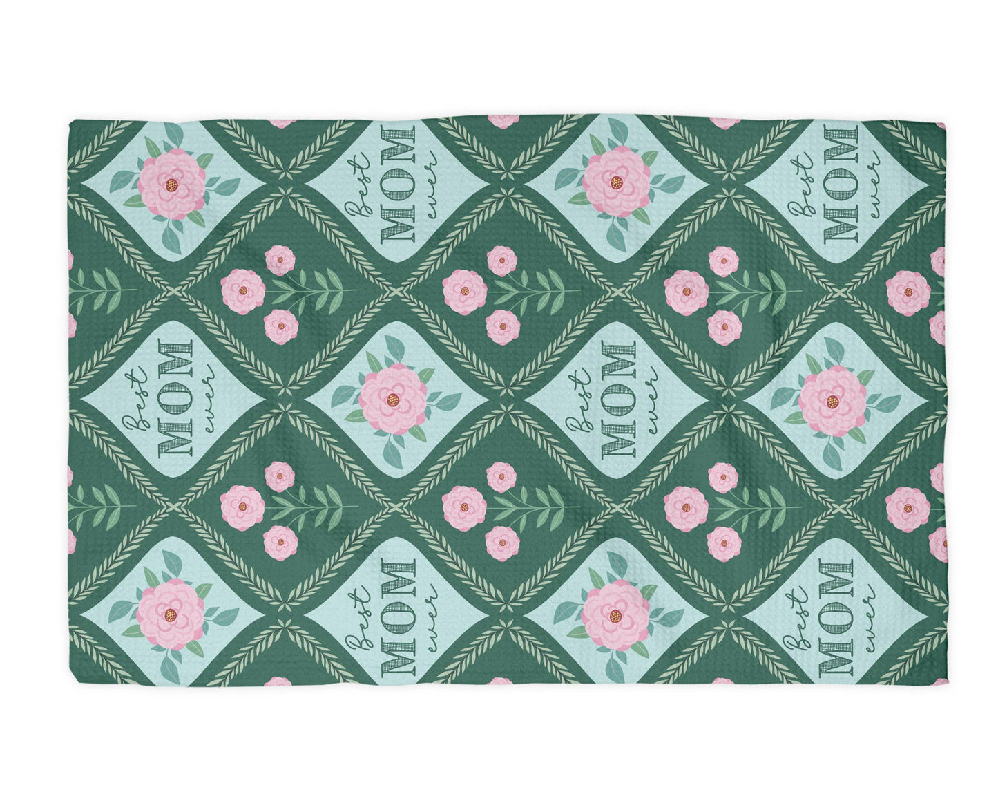 Floral Best Mom Ever Mother's Day Gift Kitchen Towel