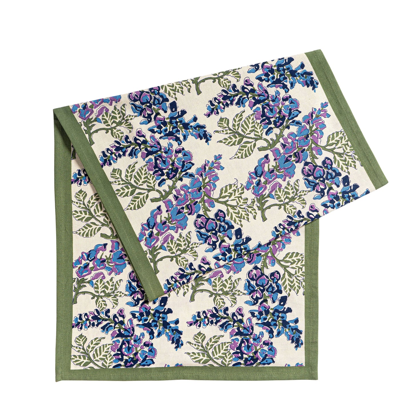 Wisteria Blue & Green Table Runner