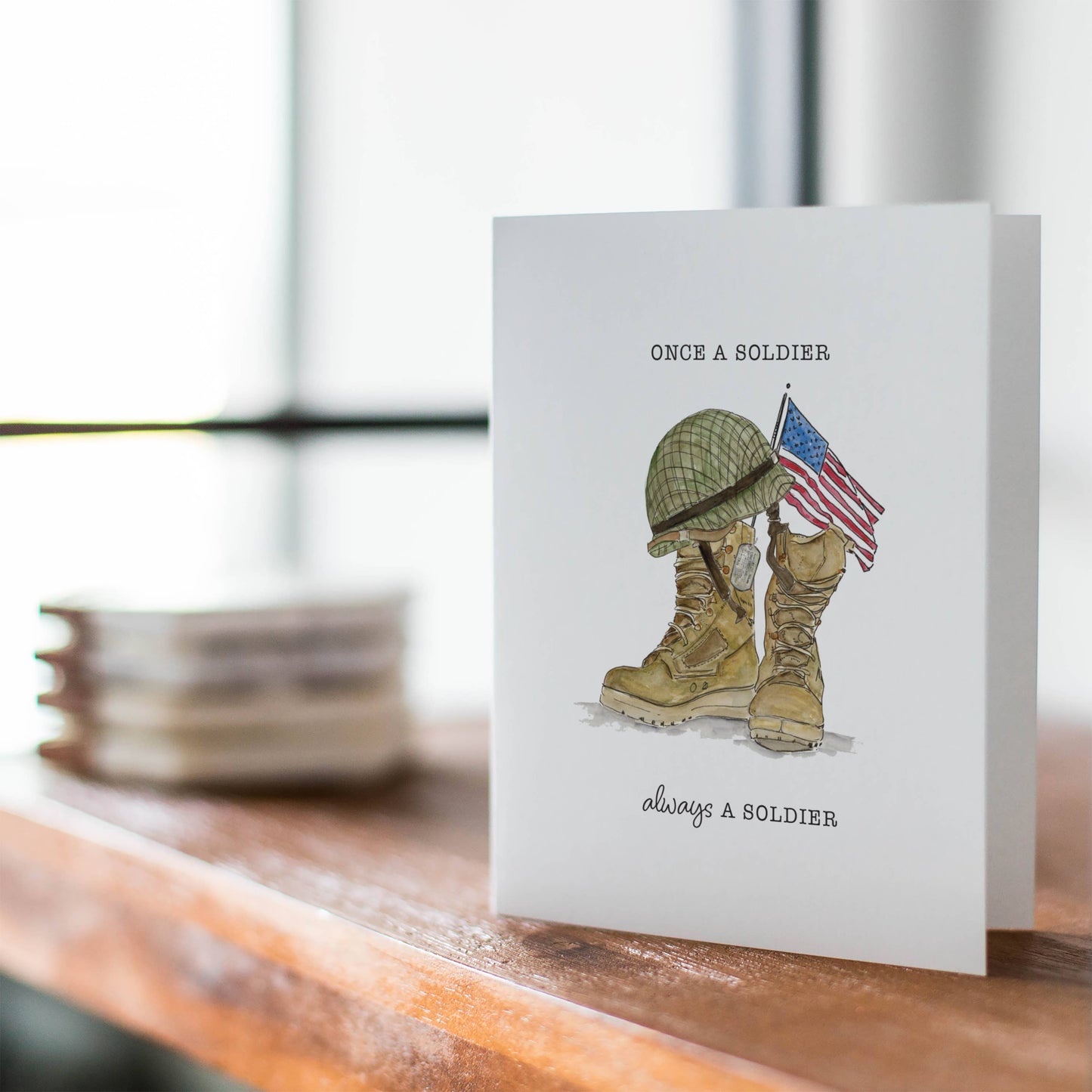 Military Retirement & Promotion Card