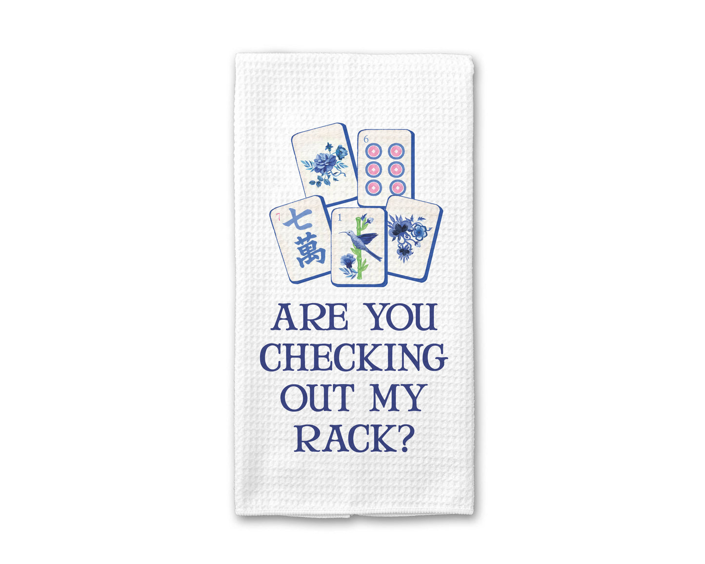 Mahjong Kitchen Towel - Checking Out My Rack