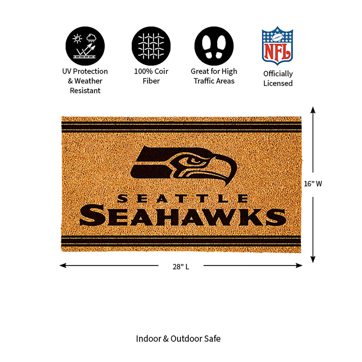 Seattle Seahawks Coir Mat 1C