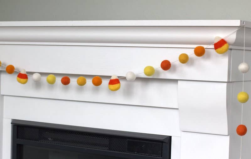 Candy Corn Felt Garland