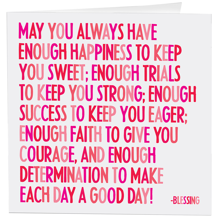 Cards - D127- Always Have Happiness (Blessing)