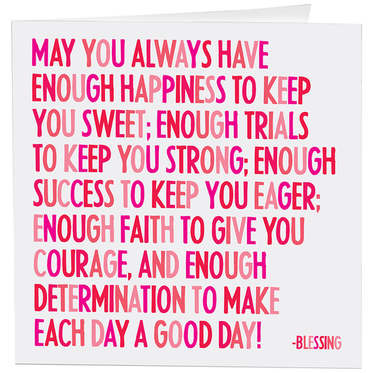 Cards - D127- Always Have Happiness (Blessing)