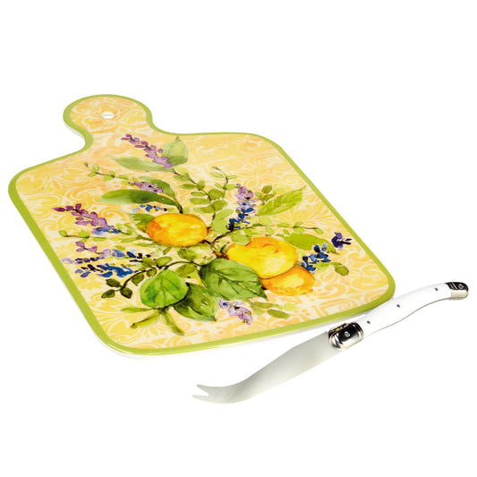 Lemon Zest Melamine Gift Cheese Board