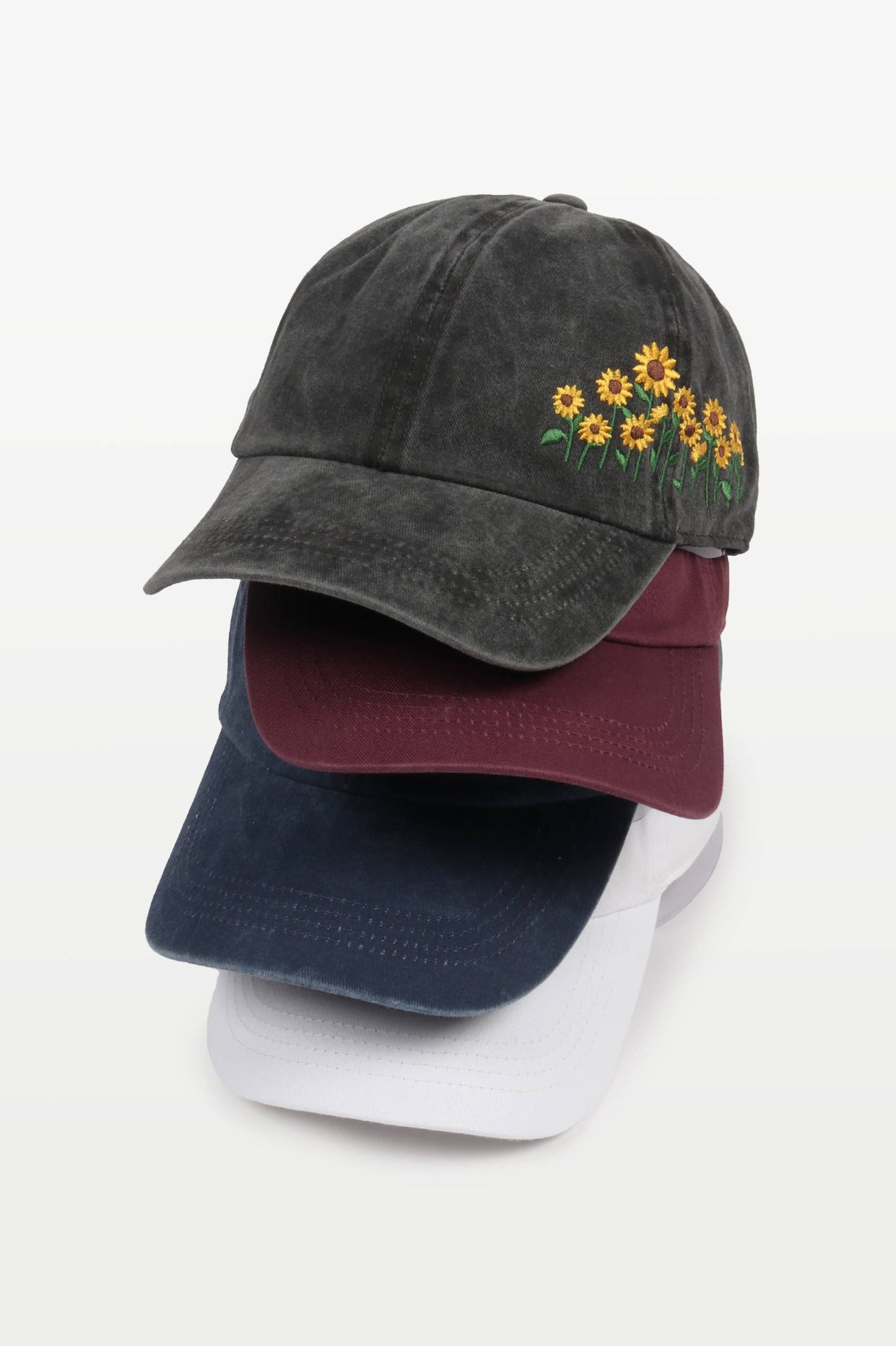 Sunflowers Baseball Cap: NAVY