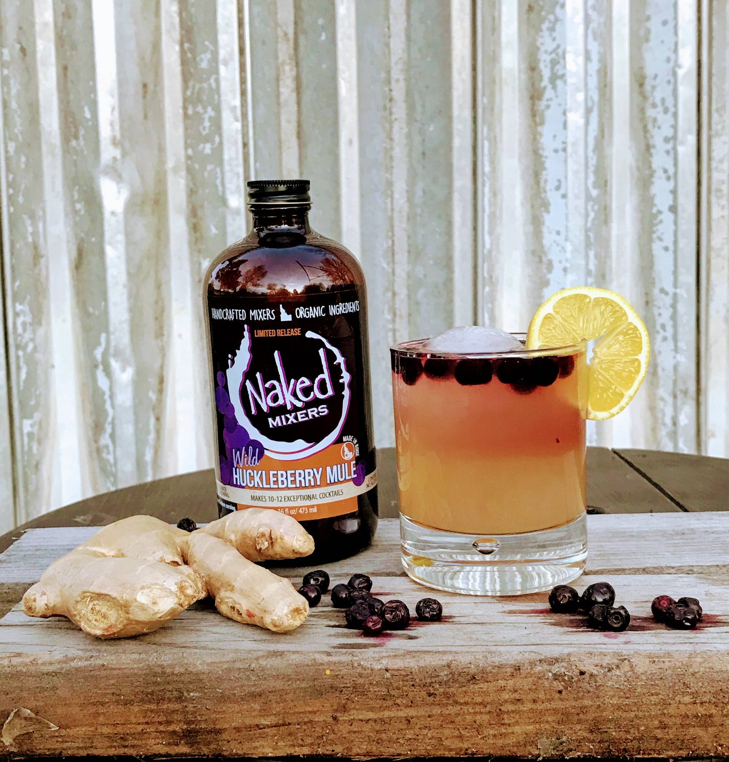 Naked Huckleberry Ginger Mule