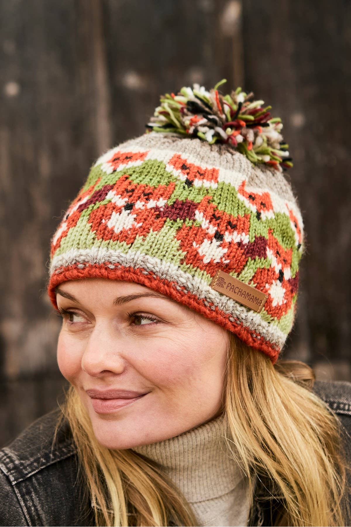 Skulk of Foxes Bobble Hat Red Orange