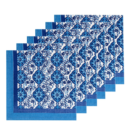 Azulejo Blue Napkins 19x19