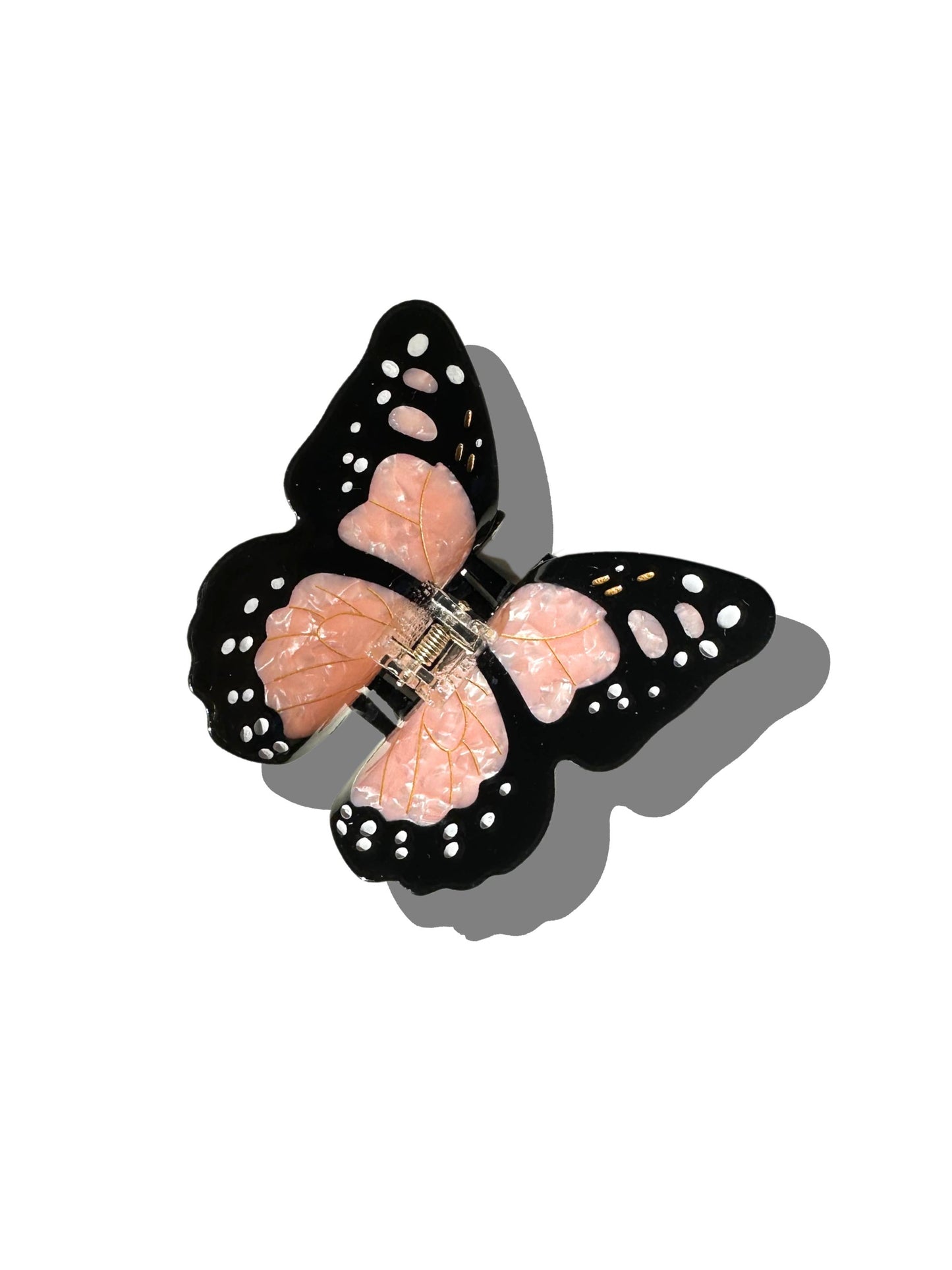 Monarch Butterfly Claw Hair Clip: Orange