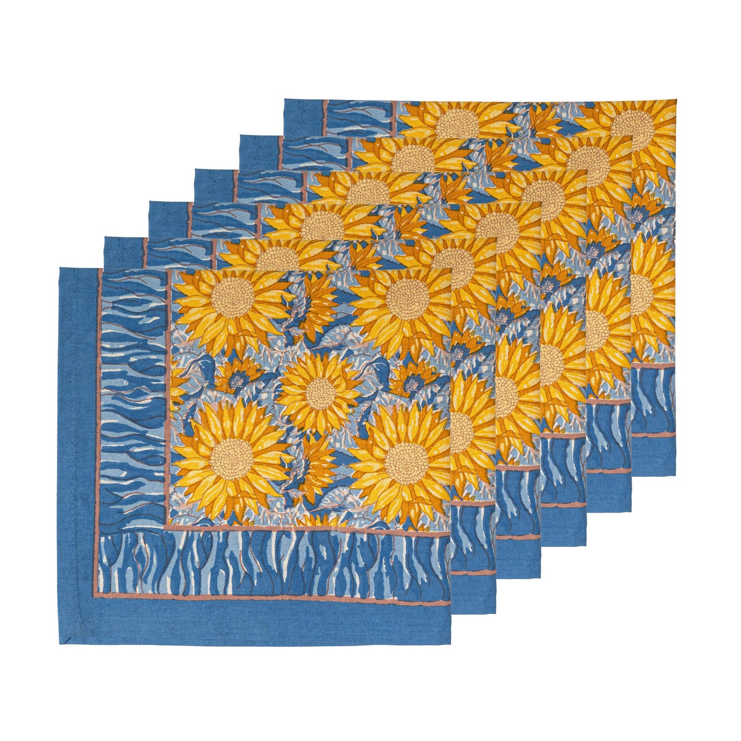 Sunflower Napkins - Yellow/Blue