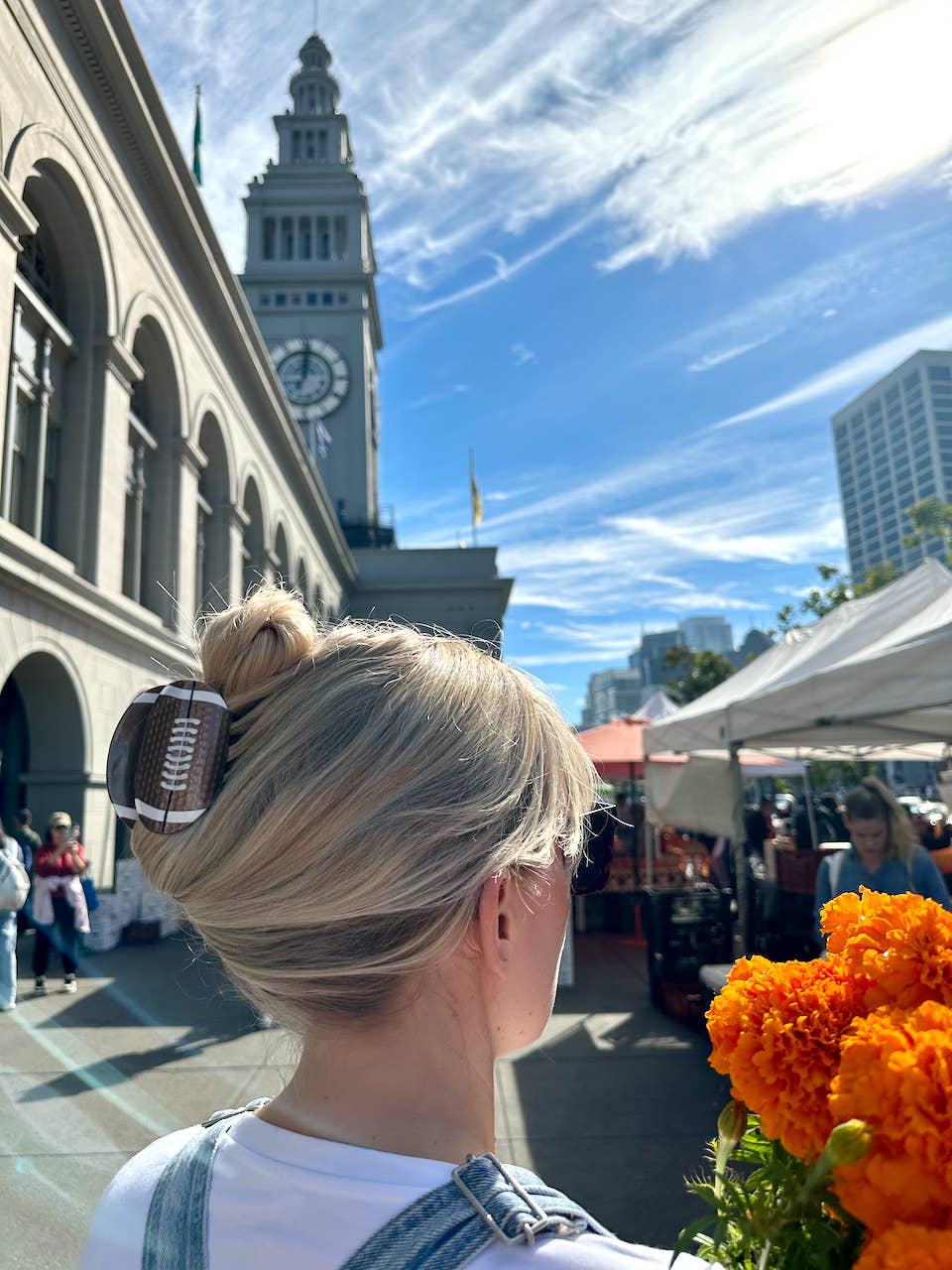 Game Day Football Claw Hair Clip