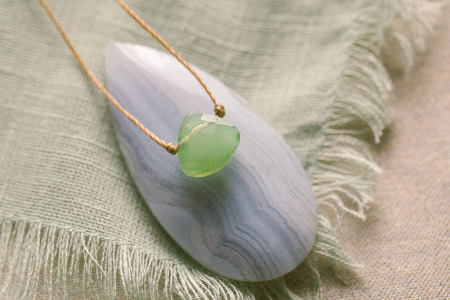 Soul Shine Necklace Jade Green Embrace the Journey