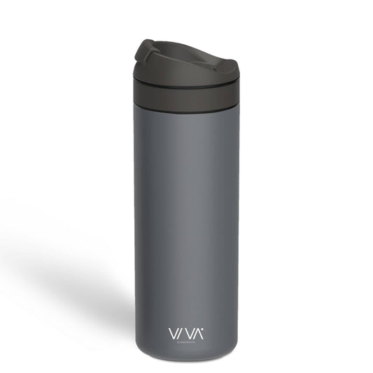 Travel Mug w/ Built-in Brewing System Gray