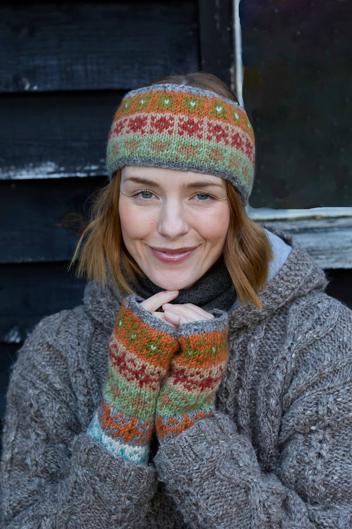 Oban Soft Autumnal Fair Isle Headband One Colour