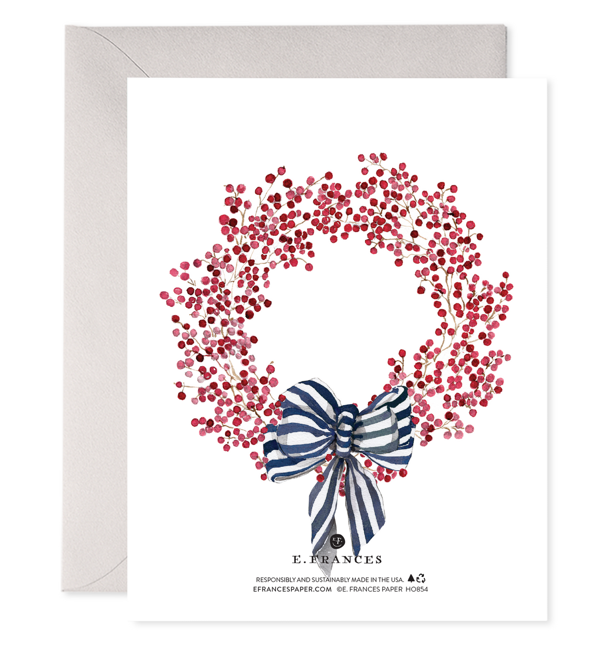 Red Berry Wreath | Joy Christmas Cards Boxed Set