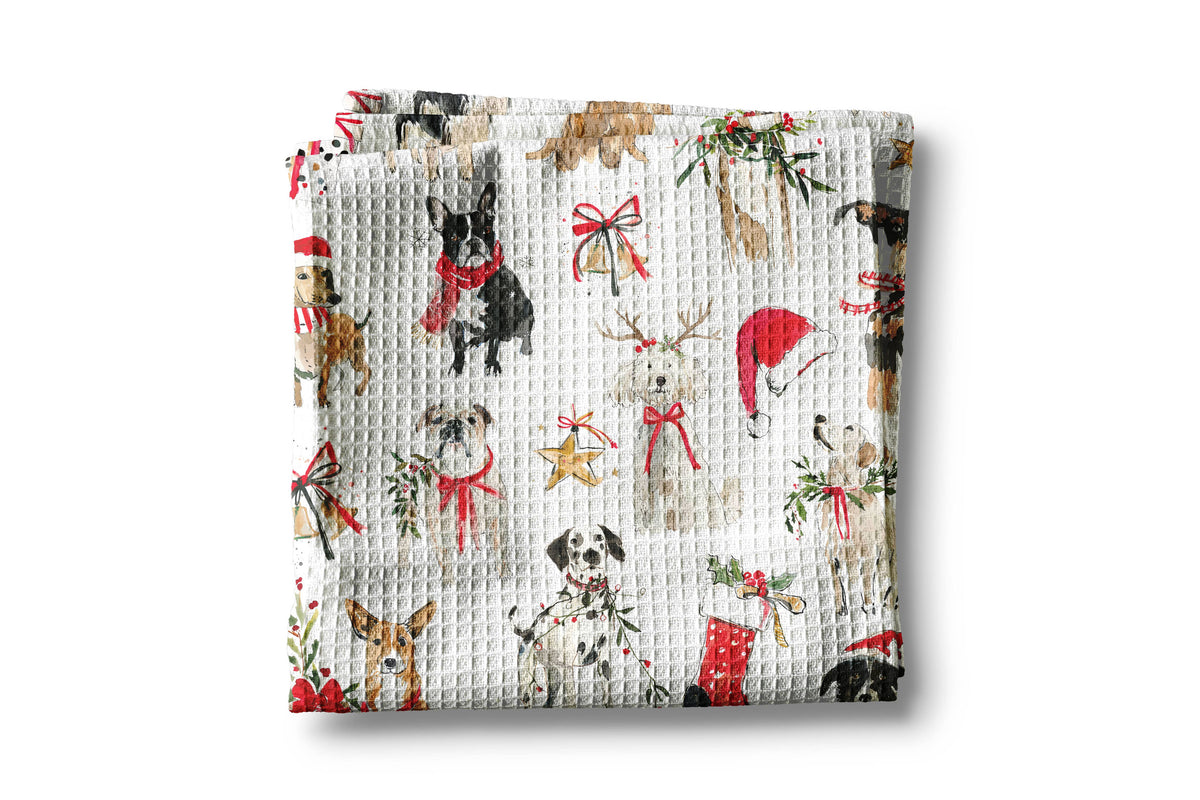 Dog Christmas Pet Puppy Towel