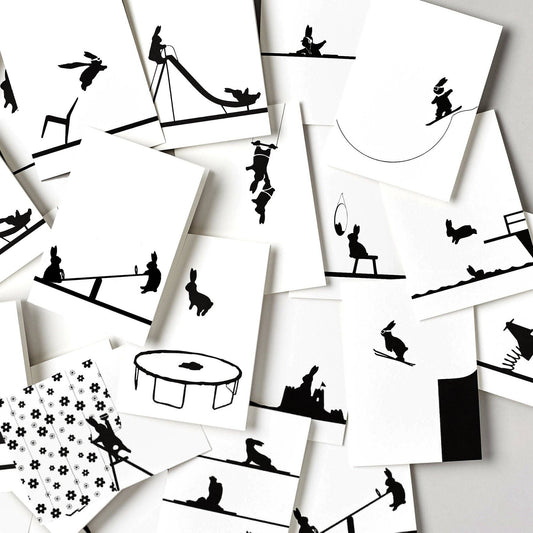 Golfing Rabbit Card
