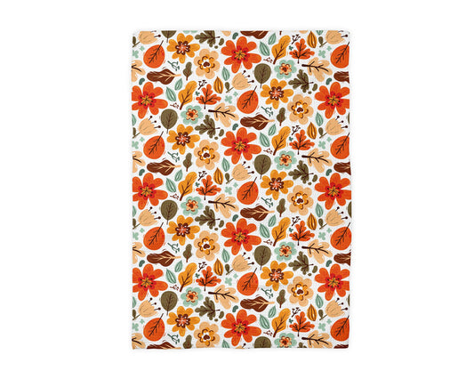 Fall Floral Towel Autumn Flower