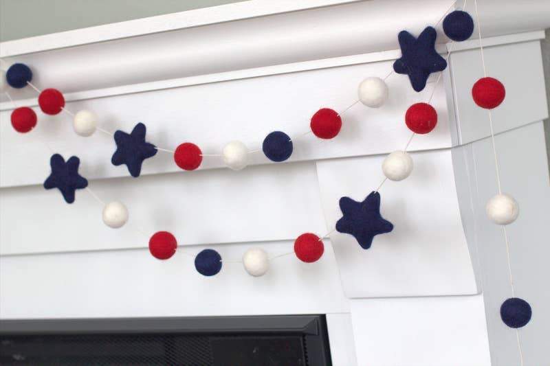 Fourth of July Garland - Stars