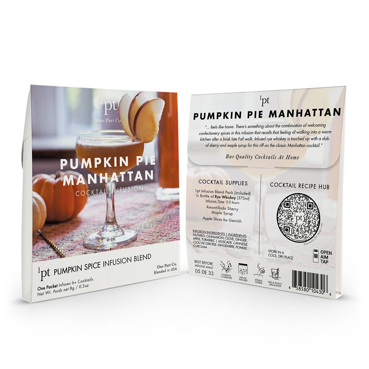 1pt Pumpkin Pie Manhattan Cocktail Pack