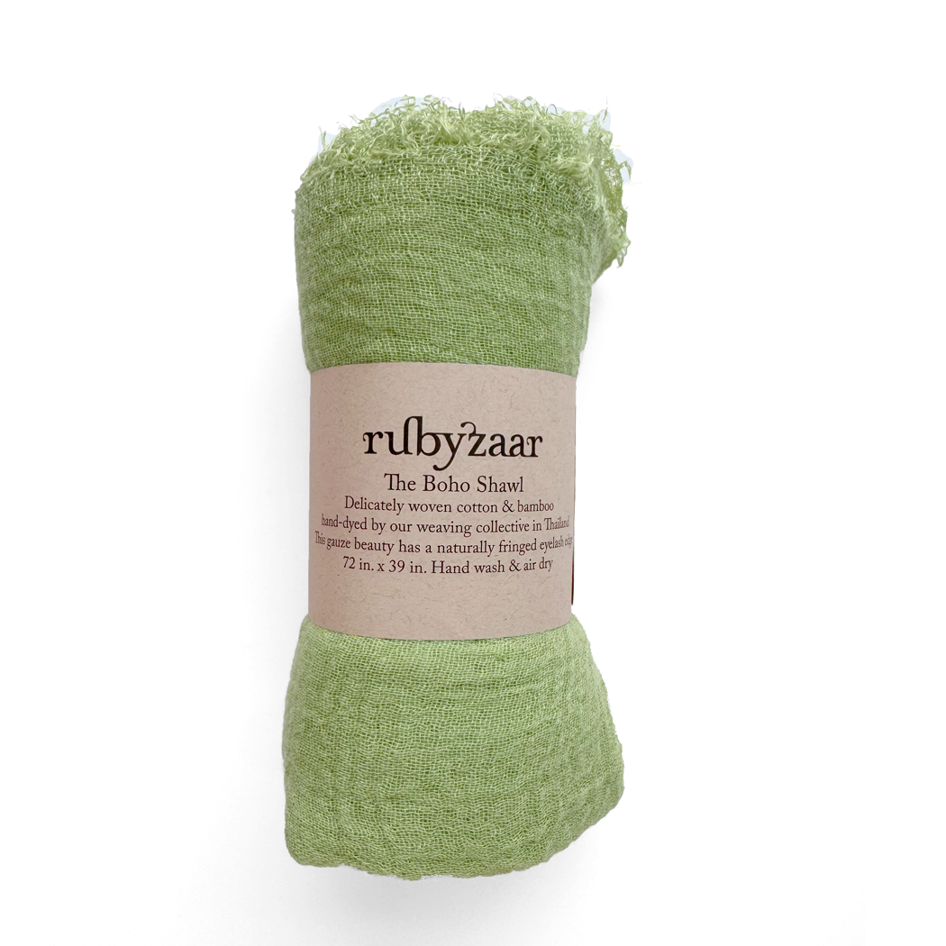 Boho Scarf - Pea