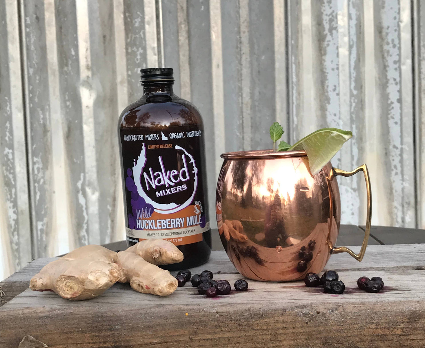 Naked Huckleberry Ginger Mule