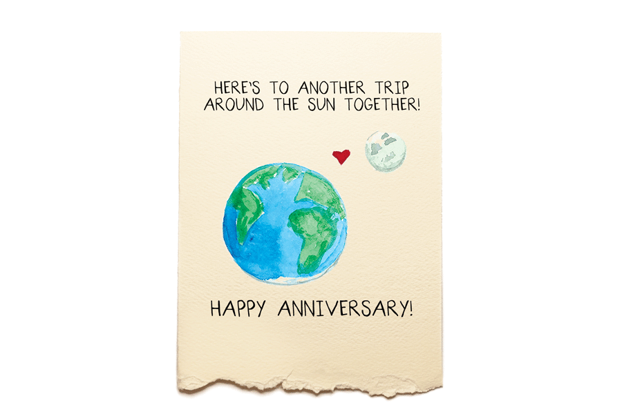 Trip Around the Sun Wedding/Anniversary Card