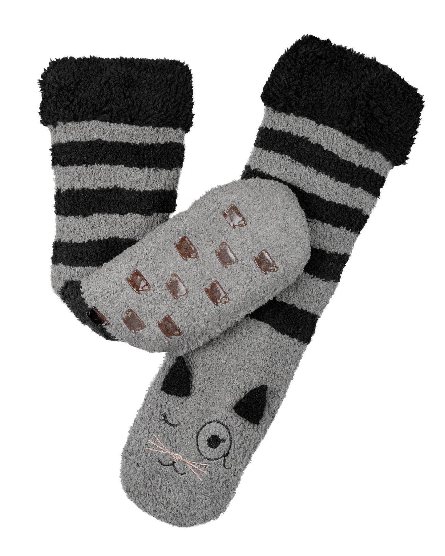 Marshmallow Critter Sock: Bear (Chestnut) / One Size