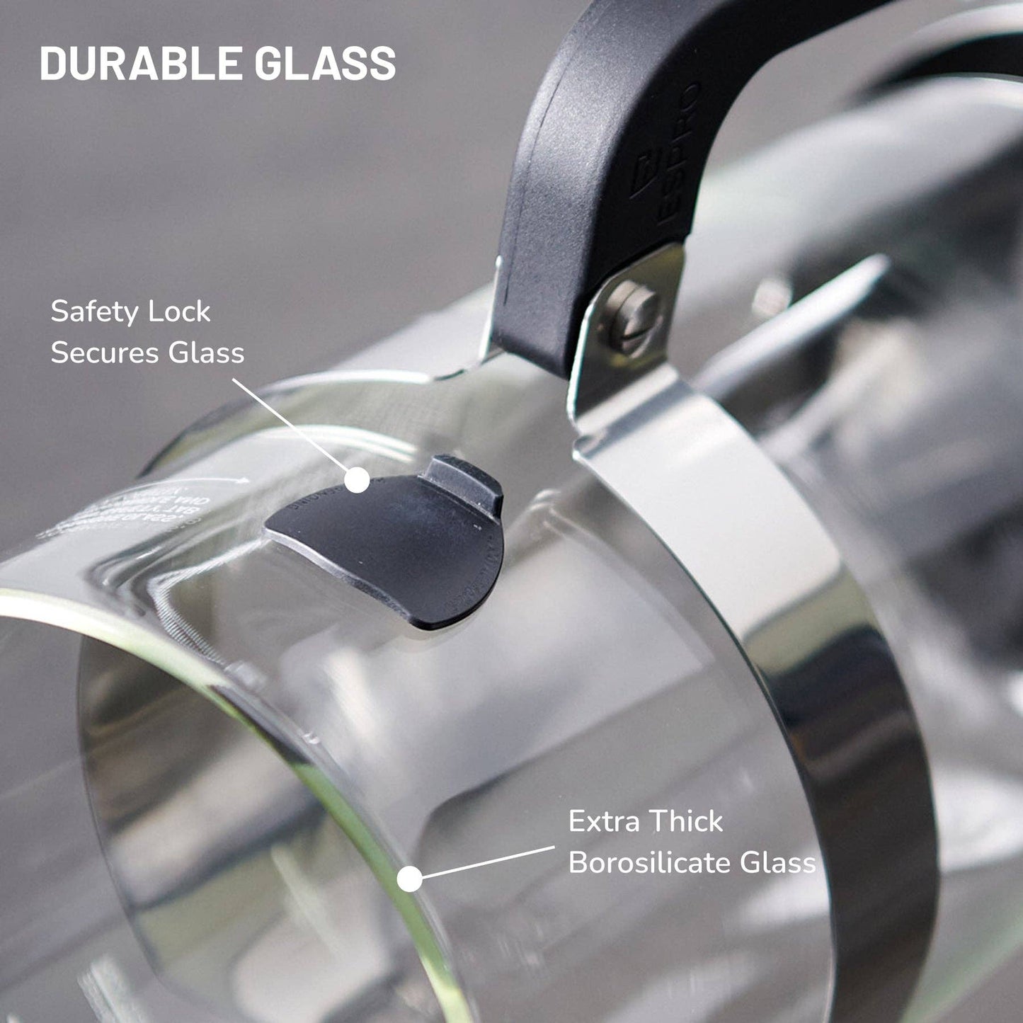 French Press P5 -Glass & Stainless-Steel Cage