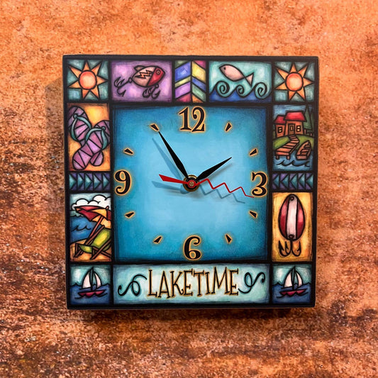 Laketime Square Clock