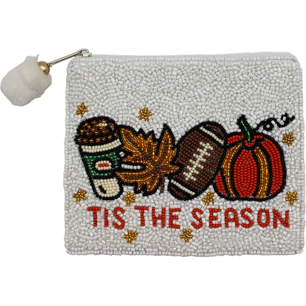 ‘Tis The Season Beaded Pouch