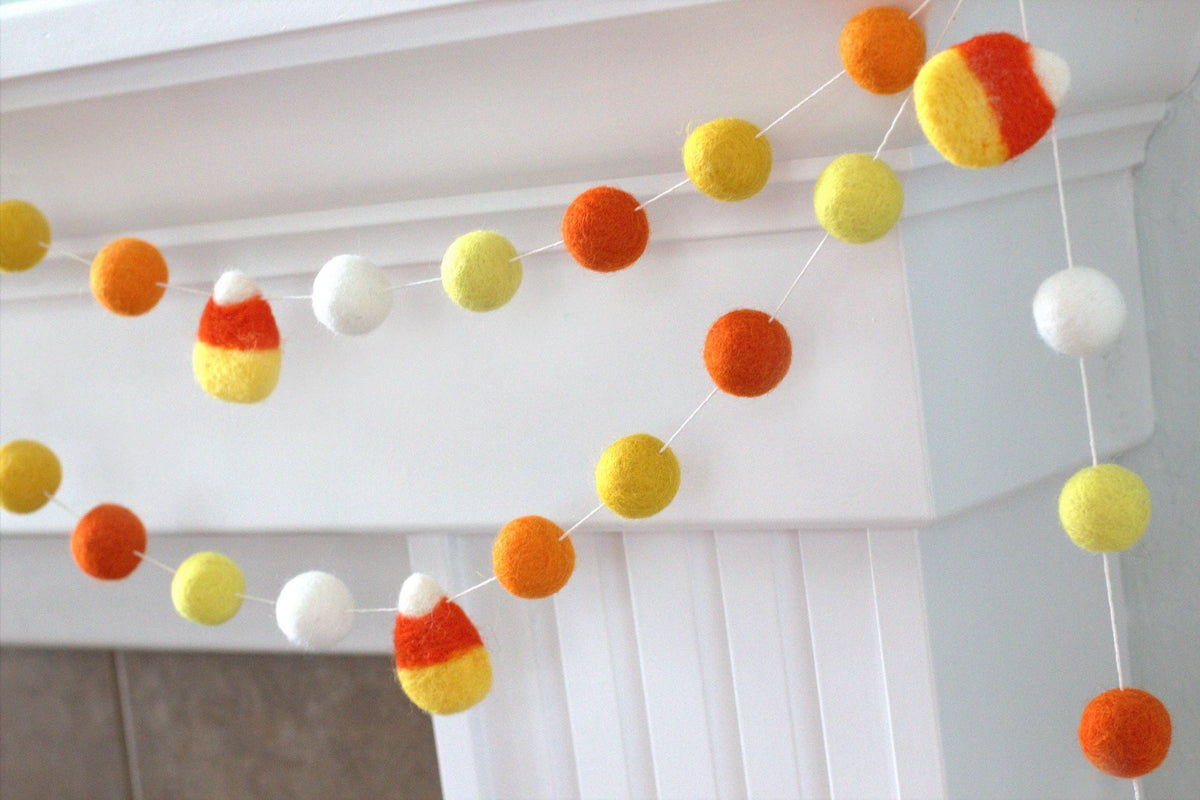 Candy Corn Felt Garland