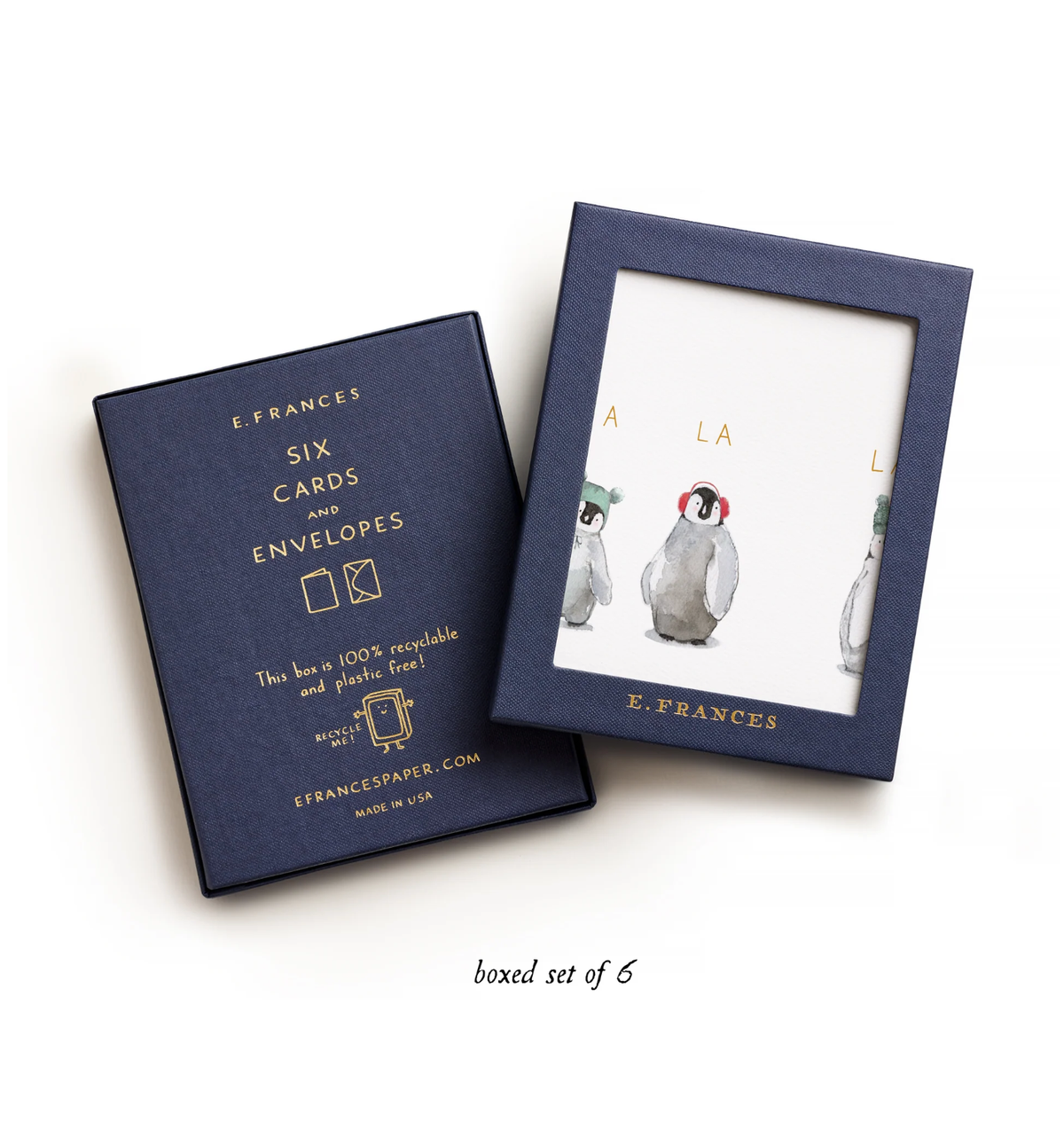 Cozy Penguins Holiday Christmas Card Boxed Set