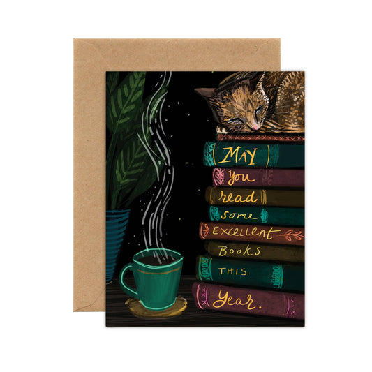 May You Read Some Excellent Books This Year Card