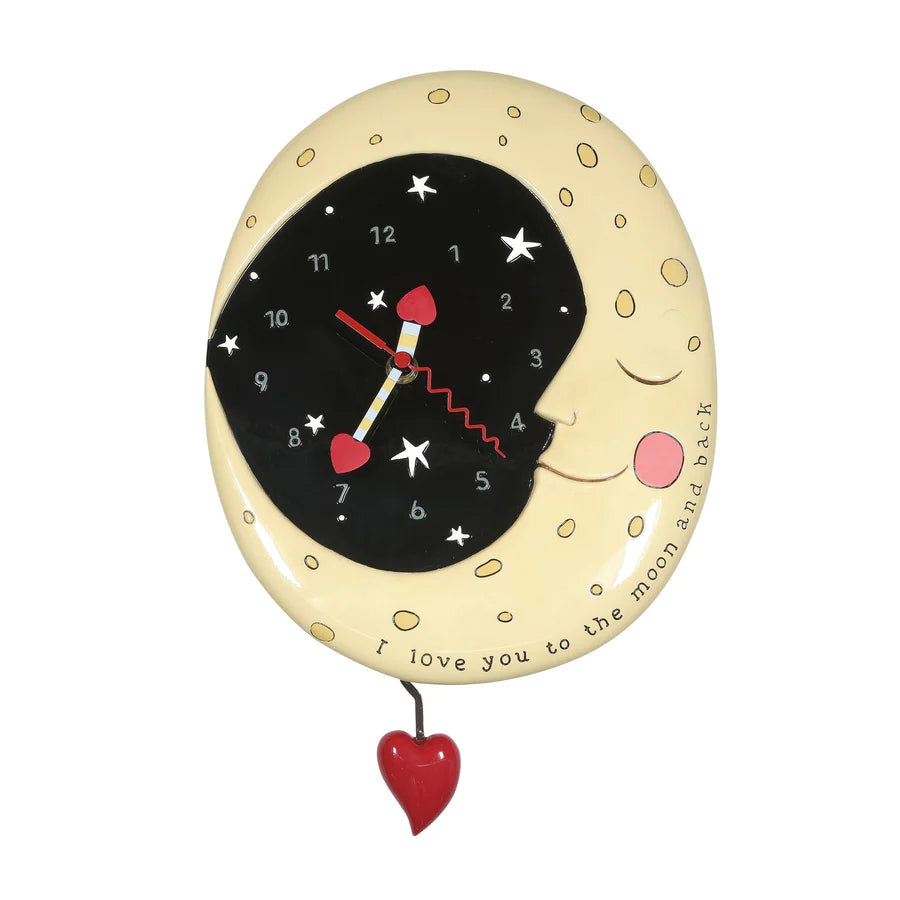 I Love You To The Moon And Back Wall Clock