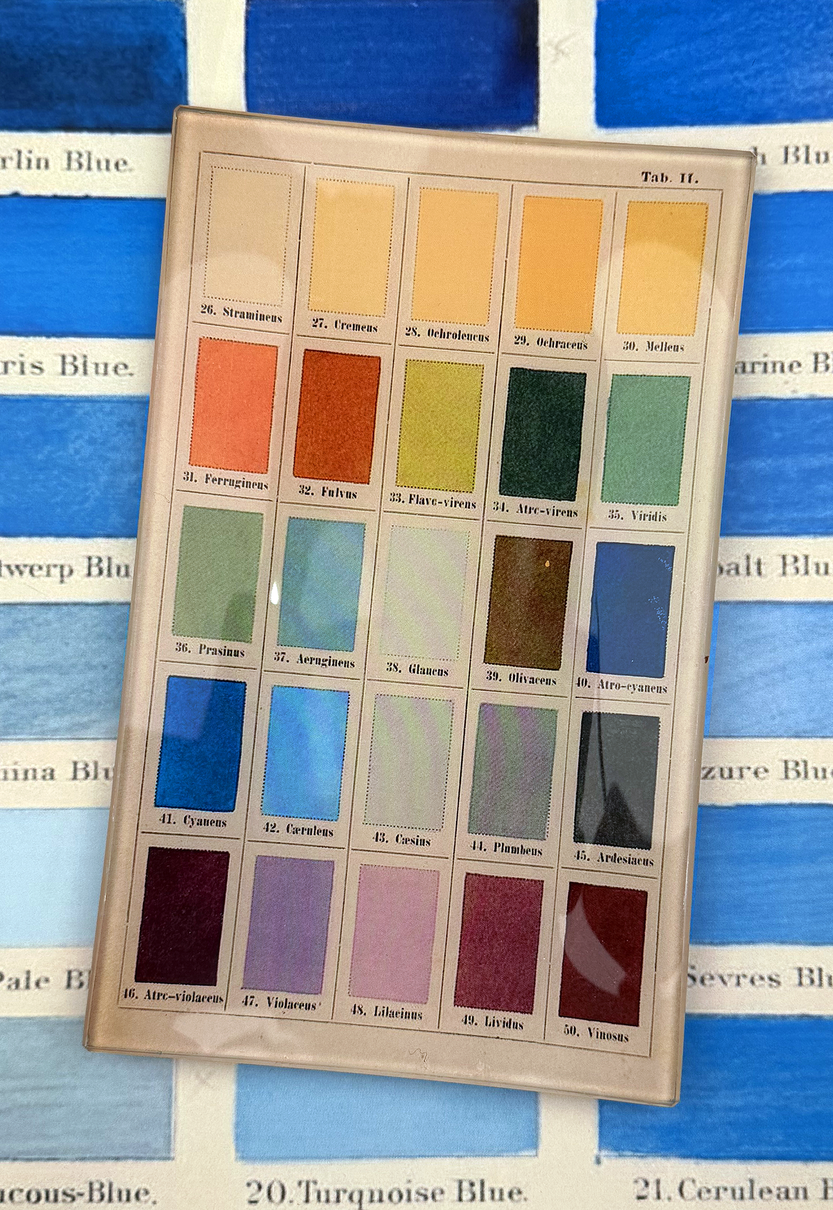 1890's Painter's Palette Glass Tray