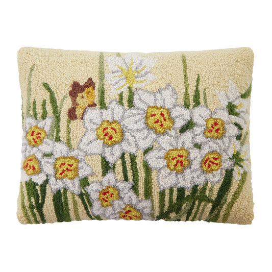 Paper Whites Hook Pillow