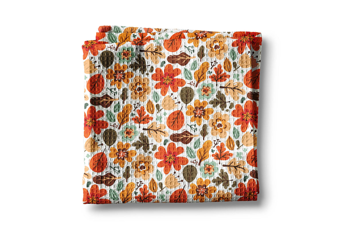 Fall Floral Towel Autumn Flower