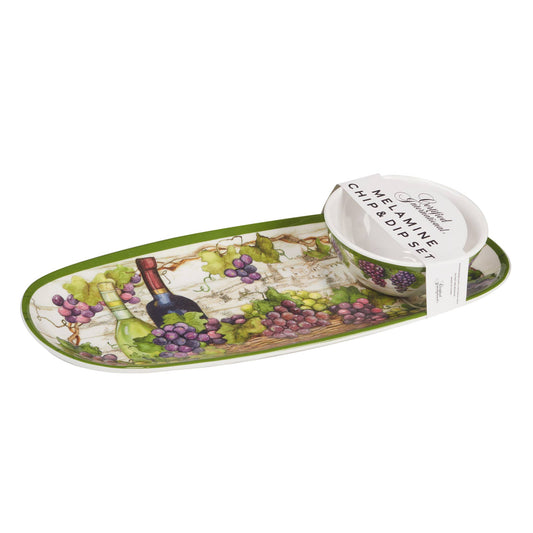 Meadow Brook Melamine Gift Oval Tray
