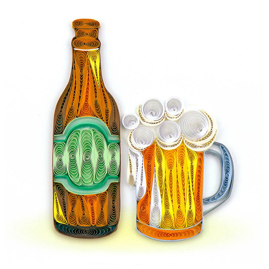 Quilled Birthday Beer Greeting Card