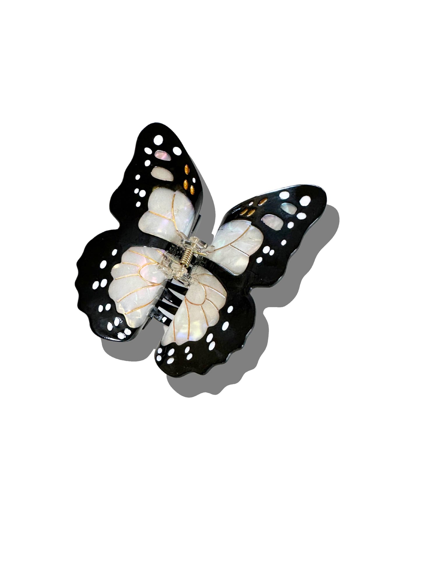 Monarch Butterfly Claw Hair Clip: Orange
