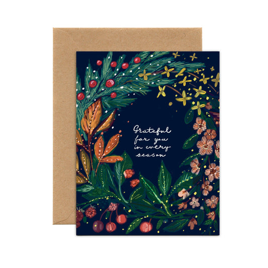 Grateful For You In Every Season Card