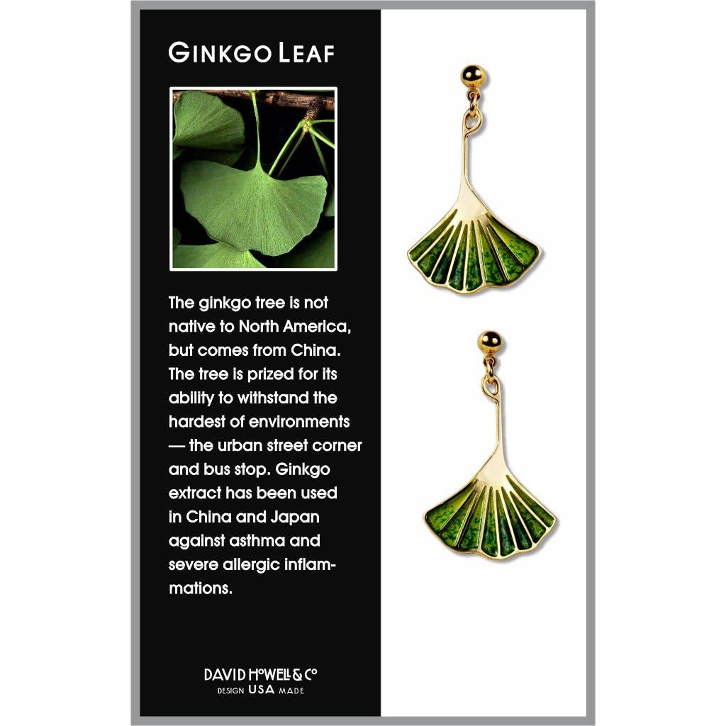 Ginkgo Leaf Earrings